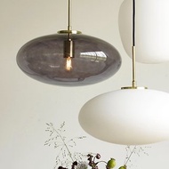 【Hübsch】－990822 鏡面簡約橢圓造型吊燈 玄關燈 餐桌燈