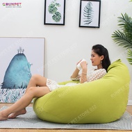 Large FILLING Seat With RUNPET Bean Bag Sofa Chair Sofa Lazy Lounge Chair Lazy Sofa Bean Bag
