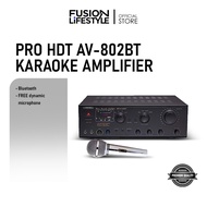 PRO HDT AV-802BT KARAOKE AMPLIFIER w/Bluetooth with