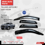 DMAX 2018 - 2024 SLIM WATER GUARD ISUZU D-MAX SLIM SIDE VISOR/ ISUZU DMAX 2018 - 2024 ACCESSORIES/