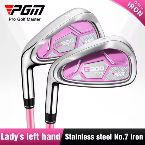 PGM Women Golf Clubs,G300 1pc 7# Iron Left Hand Single Stainless Steel/Carbon Training Rod,Lady's Go