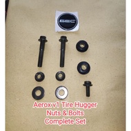 SEC Aerox v1 / NMax v2 Tire Hugger Nuts &amp; Bolts (complete set) / TIRE HUGGER NOT INCLUDED