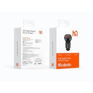 MCDODO CC-7030 Quick Charge Dual Output USB Car Charger 45W PD Digital Fast Charging Adapter