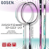 GOSEN Badminton Rackets ROOTS O-UN V1 4U/G6 (BLACK/WHITE) FREE GRIP +COVER (UNSTRUNG)