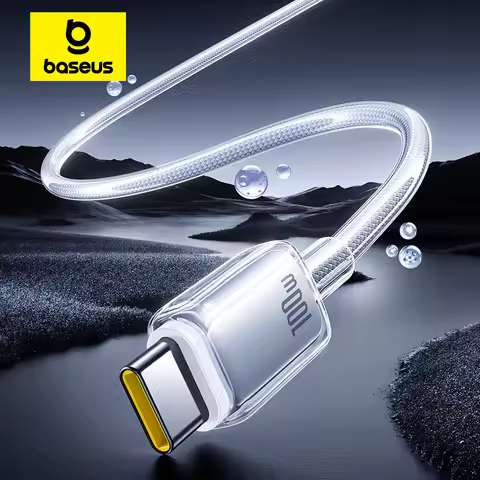 Baseus 100W Fast Charging Data Cable USB-A to USB-C For Car Charging For iPhone 17 iPhone 16 iPhone 