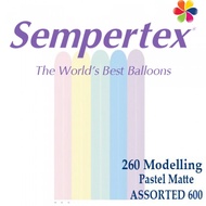 50pcs Sempertex 260 Modelling Pastel Matte Balloon Belon (50pcs/pack)
