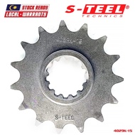 S-TEEL Front Spocket 525 - 15T / Motorcycle for HONDA CB 650 F / CBR650F / CB650RA / CBR650RA (4029K