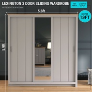 Synergy House Lexington 3 Door Sliding Wardrobe (5.9ft)