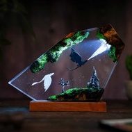 Resin Light Toothless Night Light Night Sha White Sha Toothless Wrath Epoxy Resin Light Figure Pendu