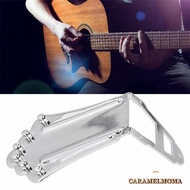 CARAMELOMA Guitar Tailpiece, For 6 String Silver Guitar Tailpiece Bridge, Sturdy Metal 6 String Guit
