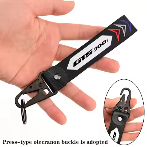 For SYM GTS300i GTS 300i GTS 125/250/300 Motorcycle CNC Accessories Embroidery Keychain Keyring Key 