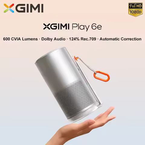 XGIMI Play6e DLP 1080P PTZ Mini Portable Dolby Sound Camping 4K Projector Full HD Home Theater Andro