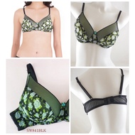 Women's Underwire Bra Full Cup Thin Foam Size 34A 36A 38A 40A / Wireless Wirefree Sexy Black Underwe