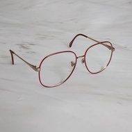 1960's Zeiss YvesChantal 西德製 亮紅色烤漆金屬古董眼鏡框