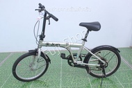 จักรยานพับได้ญี่ปุ่น - ล้อ 20 นิ้ว - มีเกียร์ - Jeep - สีเงิน [จักรยานมือสอง]