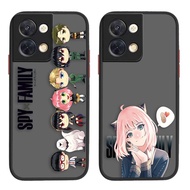 Matte Mobile Phone Cover Skin Feel Shockproof Phone Case Japanese Spy X Family Anime For OPPO Reno Z 2 3 4 5 F SE Pro 5G Reno 5 Pro Plus 6 7 8 Z Pro Plus 4G 5G