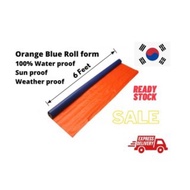 Waterproof PE Tarpaulin Canvas Canvas Biru Oren Canvas Blue Orange
