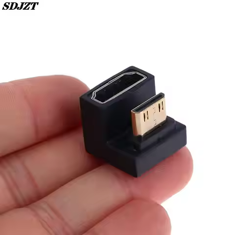 360 Degree Angled U-shaped L Converter Mini HD Male to HDMI-compatible 2.1V Female Extension 4K 8K 6