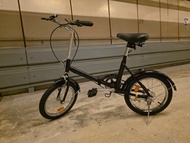 16吋 黑色摺疊單車