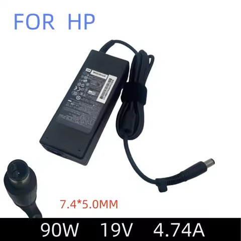 19V 4.74A 90W 7.4*5.0mm laptop Adapter Charger For HP Probook 4510s 4520s 4530s 4540s 4545s 4710s 47