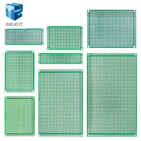 2x8 3x7 4x6 5x7 6x8 7x9 8x12 9x15 Double Side Prototype Diy Universal Printed Circuit Board Protoboa