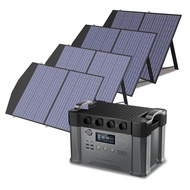 ALLPOWERS Portable Power Station S2000, 2000W Solar Generator with 100W Folable Solar Panels Include
