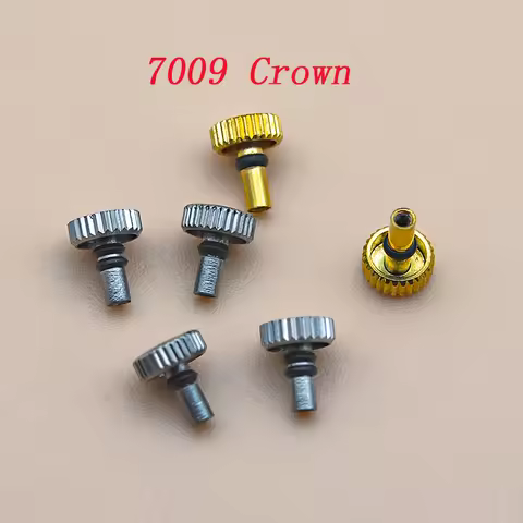 Watch Stainless Steel Crown Fit NH35 NH36 Movement Accessories Replacement Spare Parts For Seiko7009