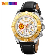 Jam Tangan Pria Analog Date SKMEI 9322 Chronograph Stainless Steel Water Resist Original