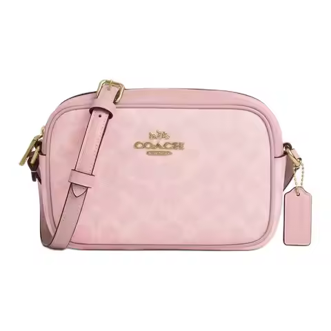 COACH Jamie Leather Camera Bag, Shoulder Bag Mini Women's Pink CY752-IMPO