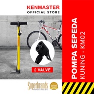 Kenmaster Pompa Sepeda Kuning KM02 - Besi Pompa Serbaguna - PMPA044