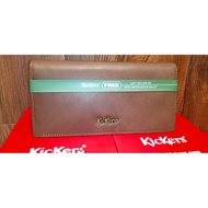 Kickers Leather Long Brown Wallet