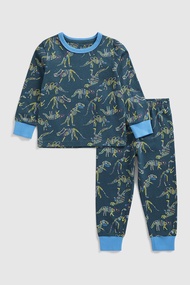 ชุดนอนเด็กผู้ชาย Mothercare Dinosaur Skeleton Pyjamas HD018