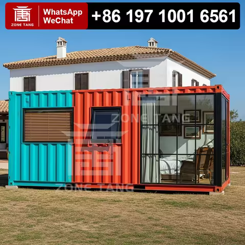 Prefab Homes Shipping Container Homes Flat Pack Home Tiny House Temporary Housing 4 Container House 