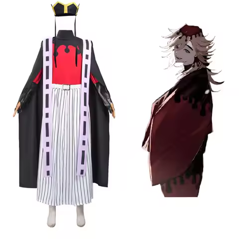 NEW Demon Doma Douma Cosplay Costume Wig Fan Sets Kimetsu No Yaiba Outfit Halloween Anime Douma Kimo