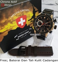 Jam Tangan Casual Pria Swiss Army Original / Swiss Army Paket Tali Cadangan / Jam Tangan Swiss Army 