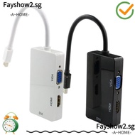 FAYSHOW2 3 in 1 Converter, Display Port Mini DP to HDMI/DVI/VGA Converter, High Quality For Computer 1080P Adapters Adapter Cable Suitable For 4k Laptops And Desktops