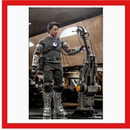 100%全新現貨   Hottoys (連機械臂 豪華版本) (特別版 額外配件: LED亮燈的Arc Reactor和Iron Man Mark II 面罩 ) 《鐵甲奇俠》 Tony Stark 