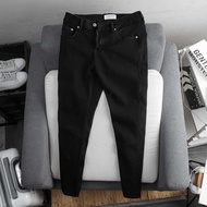 Quần Jean Nam cao cấp màu đen idigo - chất bò co giãn đẹp