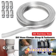 IONEVA Hose Clamps, Adjustable Large Hose Clamp Strap,  304 Stainless Steel Pipe Ducting Hose Clamp 