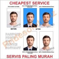[INSTANT] Passport Size Photo Editing / ID Photo Editing Service