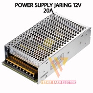 POWER SUPPLY 12V 20A 240W TRAVO 12 VOLT 20 AMPERE CCTV DVR LED STRIP MODUL AC TO DC