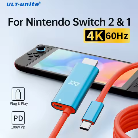 USB C to HDMI Cable Type C to HDMI Adaptor Cord for Switch 2 OLED ROG Ally Steam Deck Laptop iPhone1