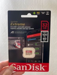 SanDisk Extreme microSDHC UHS-I(V30)(A1) 32GB 記憶卡