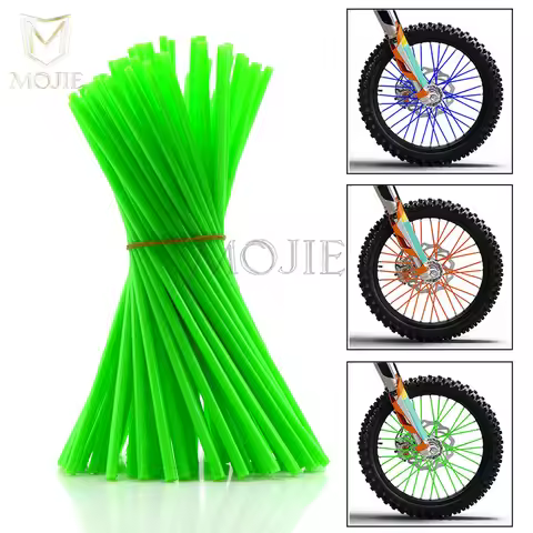 Motorcycle Wheel Spokes Skins Wheel Spoke Cover Wraps For Kawasaki KX 65 85 125 250 250 F 450 F KLX 
