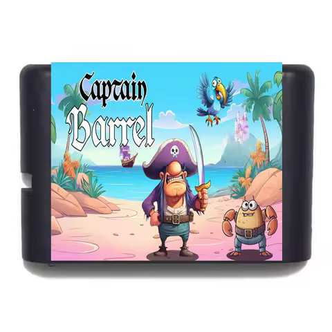 Captain Barrel MD 16Bit Game Card For mega drive