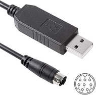 USB to Mini Din 8-Pin Male Connector Straight RS232 CT-62 CAT Data Serial Cable 1.8M - LD-C100 Compa