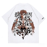 Bandai | Demon Slayer Gyomei Himejima Pure Cotton T-shirt 2026 Summer New Anime Printed Loose Casual