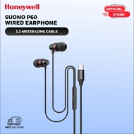 Honeywell Suono P60 Wired Earphones with built in Mic 10mm*2 drivers Passive Noise Cancellation Deep