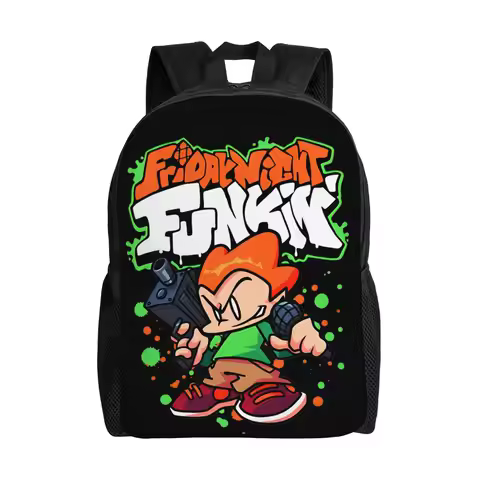 Pico Friday Night Funkin Backpack for Men Women Fashion Student Business Daypack College Canvas Bags