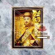 Ong Hoang Muoi wall painting 36x48cm in glossy fabric + genuine composite frame
